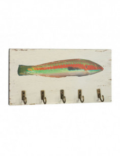 Cuelga llaves pescado colorido