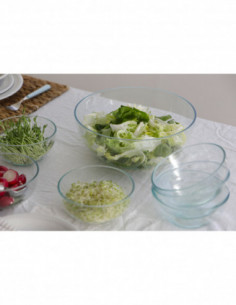 Set ensaladera cristalina