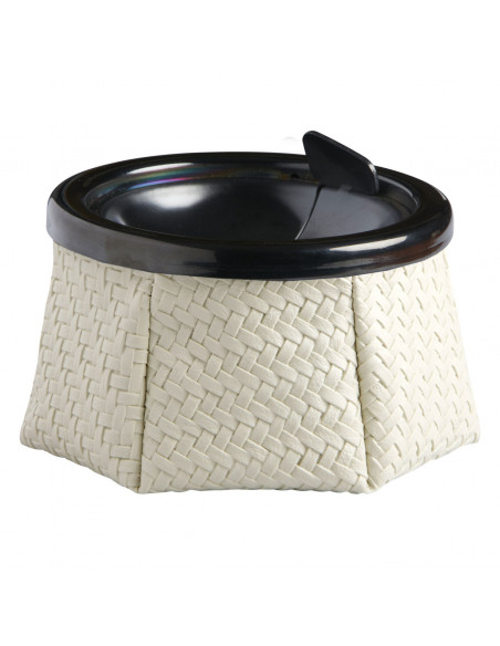 Cenicero blanco Rattan navy