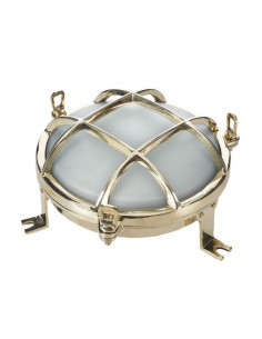 Aplique lámpara náutica redondo en fundición latón