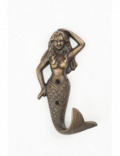 Perchero sirena de metal 2