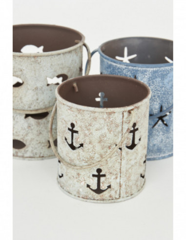 Porta velas hojalata náuticos Porta velas hojalata náuticos