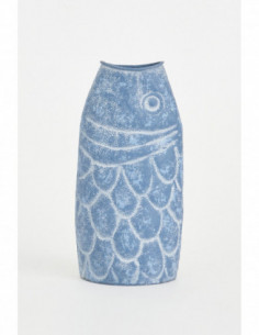 Vasija hojalata pescado