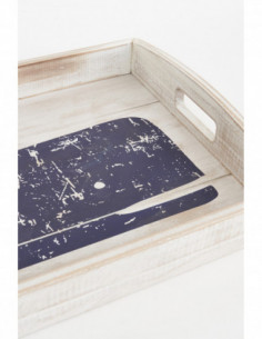 Bandeja madera de ballena azul 2