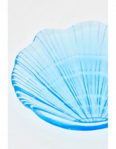 Conchita marina de cristal azul  2