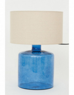 Lámpara de vidrio azulina navy