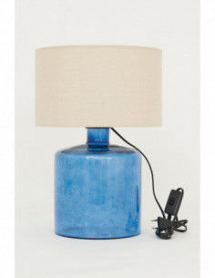 Lámpara de vidrio azulina navy 2