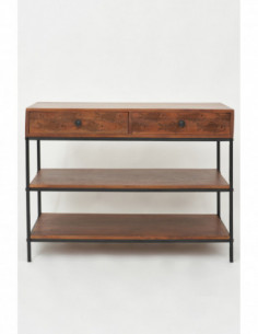 Consola de peces de madera