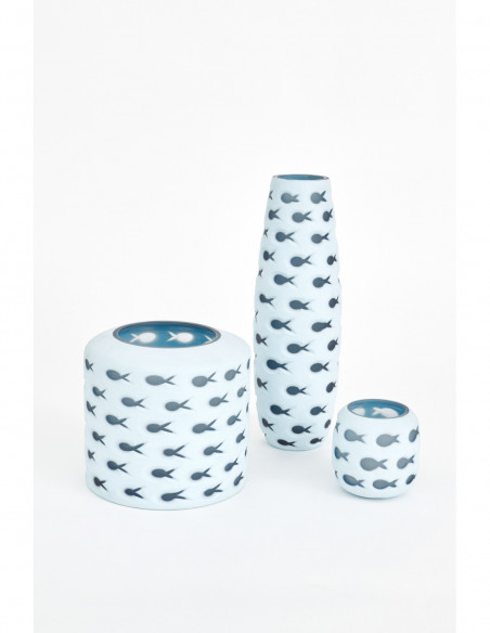 Jarrón marítimo de pescados