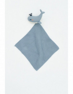 Doudou ballena gris
