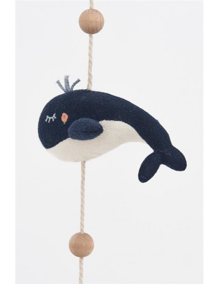 Guirnalda de ballena azul