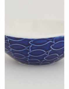 Bol azulino de peces marinos 2