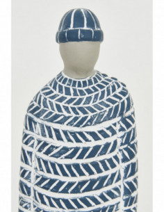 Figura de marinero traje azul cemento 2