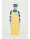 Marinero cemento traje amarillo