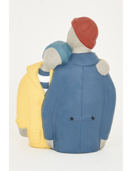 Figura de marineros cemento