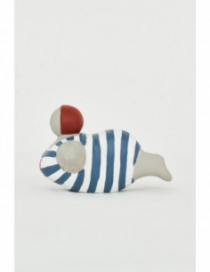 Figura cemento bañista 2