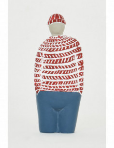Figura marinero traje rojo 