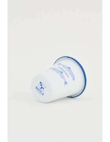 Vaso sardines blanco navy