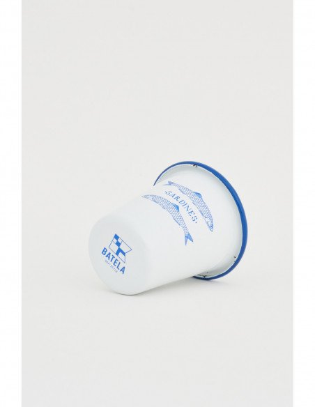 Vaso sardines blanco navy