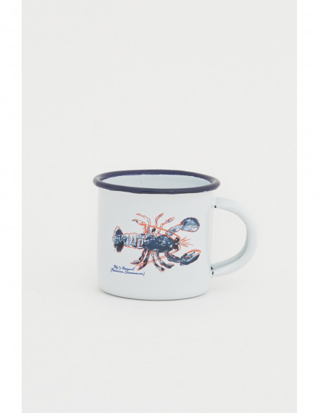 Mini mug metálico de langosta