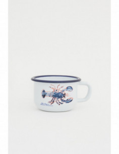 Taza café langosta metal