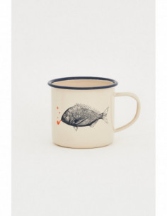 Mug navy de peces