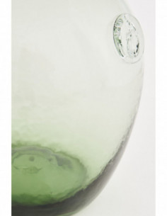 Botella cristal verde sello ancla 2