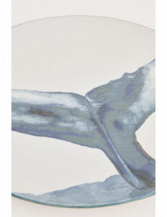 Plato grande cola de ballena azul 2