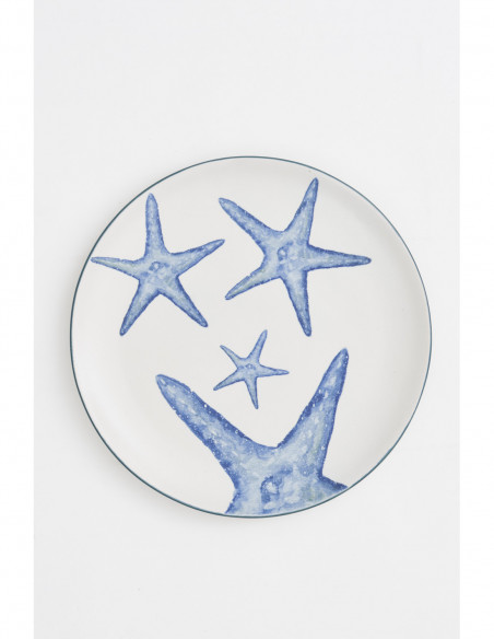 Plato redondo de estrella de mar