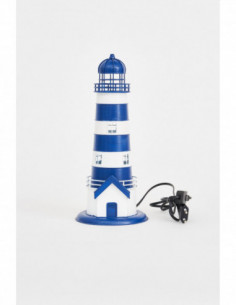 Faro metálico azul LED