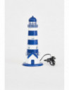 Faro metálico azul LED