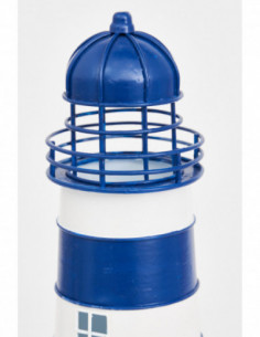 Faro metálico azul LED 2