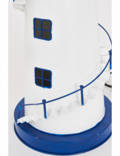 Faro grande de metal blanco LED 2