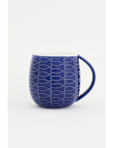 Mug de peces azul