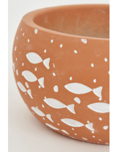 Cuenco marrón de peces 2