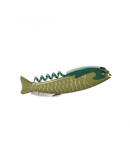 Abridor multiuso pez marinero verde
