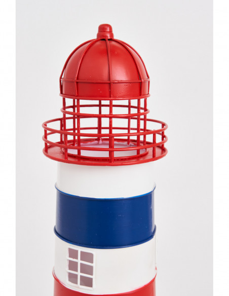 Faro rojo y blanco