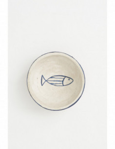 Plato de pescado redondo