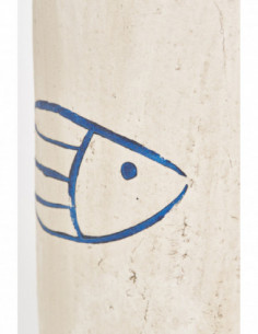 Botella alargada terracota de pez 2