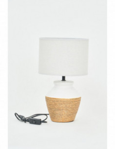 Lámpara de cerámica cuerda natural 2