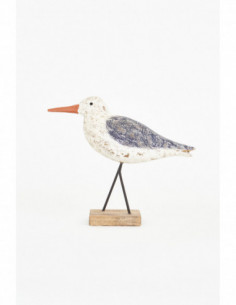 Gaviota con base de madera