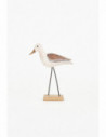 Pájaro decorativo con base madera