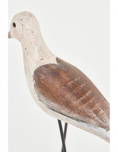 Pájaro base madera