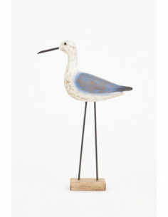 Pájaro con base de madera Medium