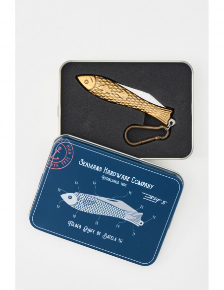 Navaja metal dorado