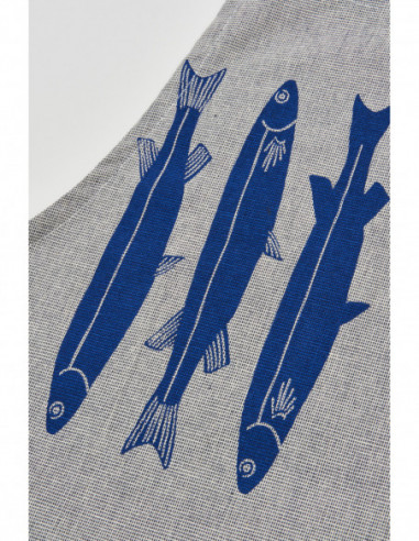 Delantal peces azules