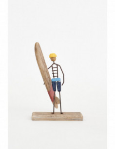Surfero de metal y madera