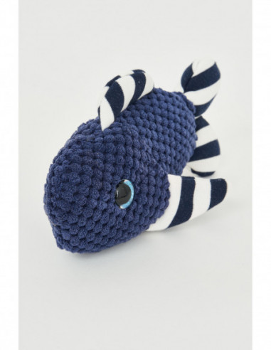 Pez de peluche azul