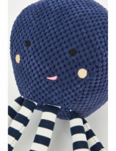 Pulpo de peluche azulino