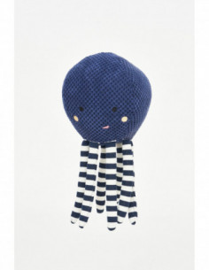 Pulpo de peluche azulino 2